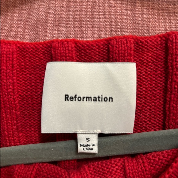 Reformation Callie Cotton Ribbed Sweater Tank - Picture 3 of 3